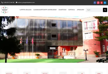Screenshot of polygloti.edu.ge