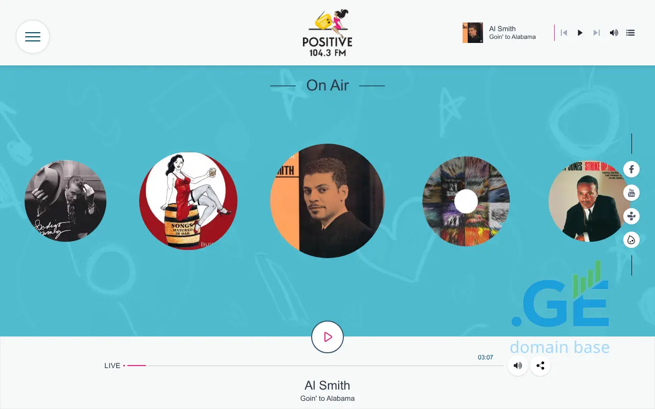 Screenshot of the site positive.ge