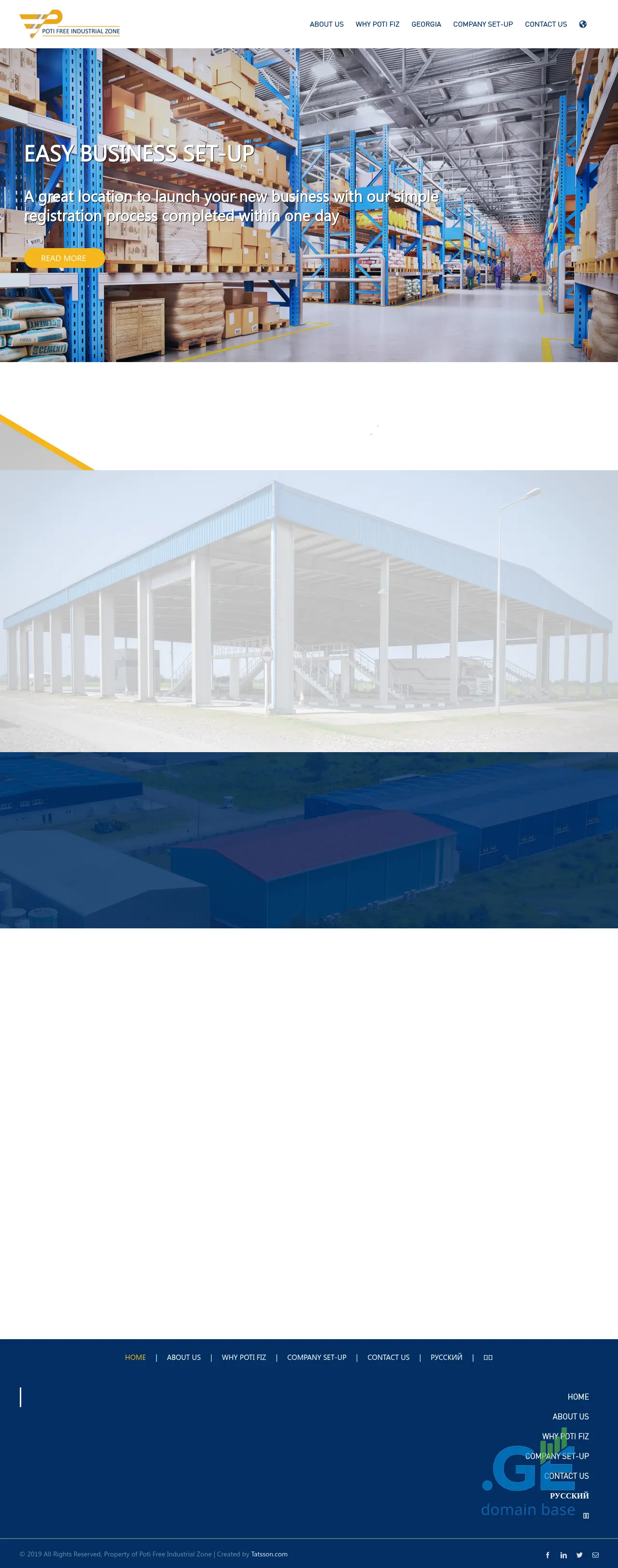 Screenshot of the site potifreezone.ge