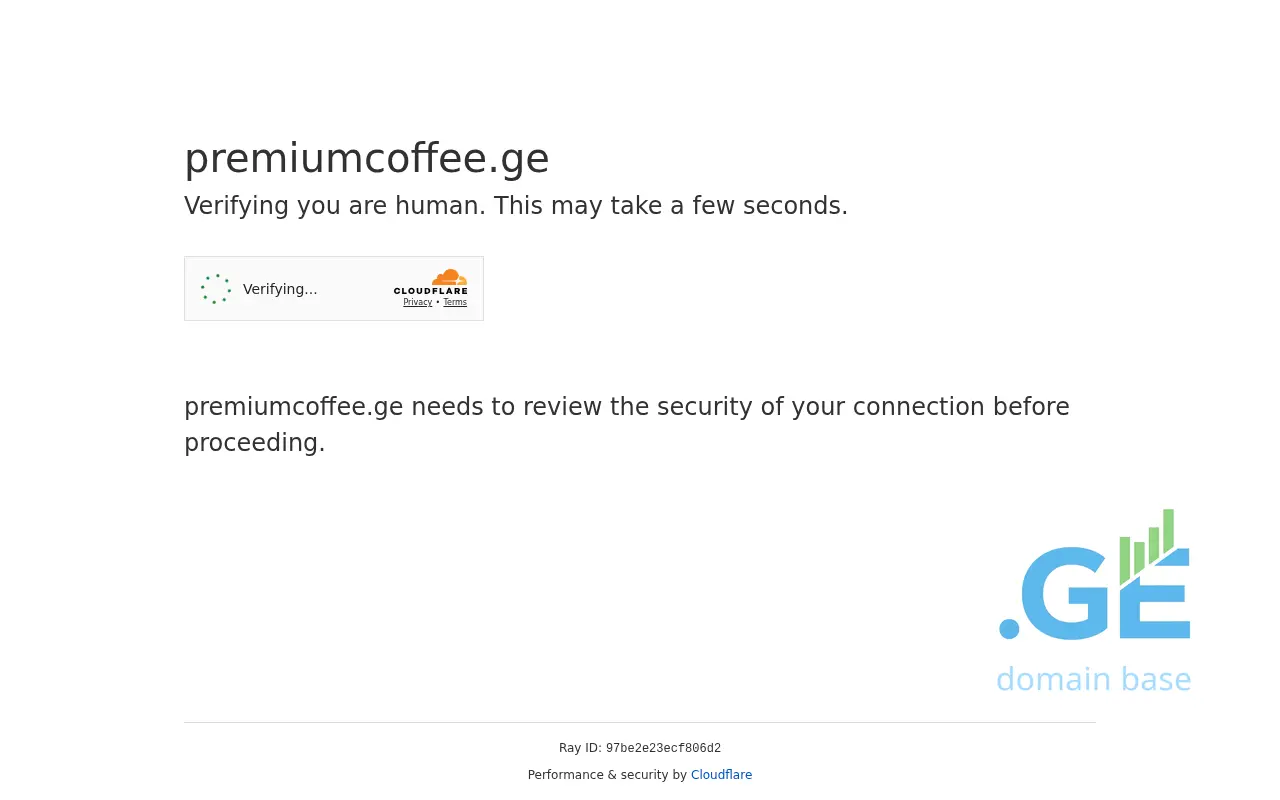 Screenshot of the site premiumcoffee.ge