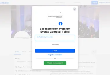 Screenshot of premiumevents.ge