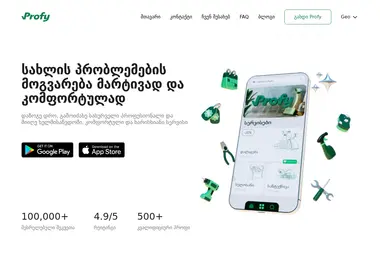 Скриншот profy.ge