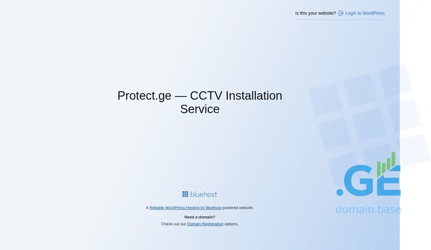 Screenshot of the site protect.ge