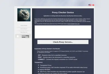 Screenshot of proxychecker.ge