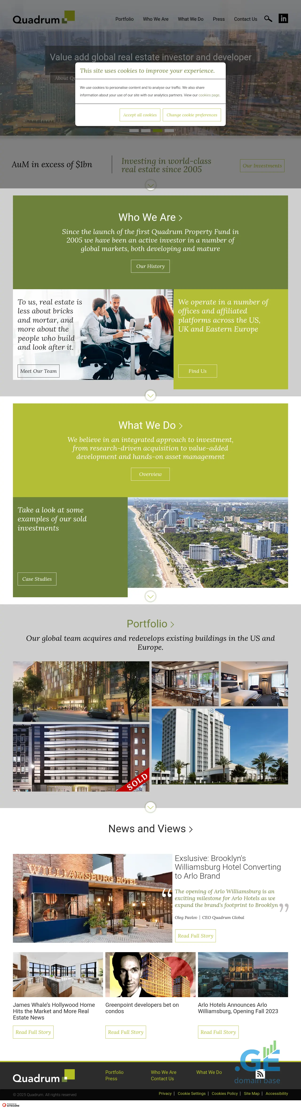 Screenshot of the site quadrum.ge