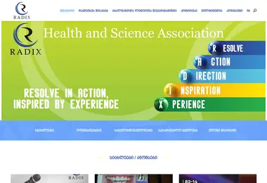 Screenshot of radix.ge