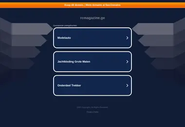 Screenshot of rcmagazine.ge