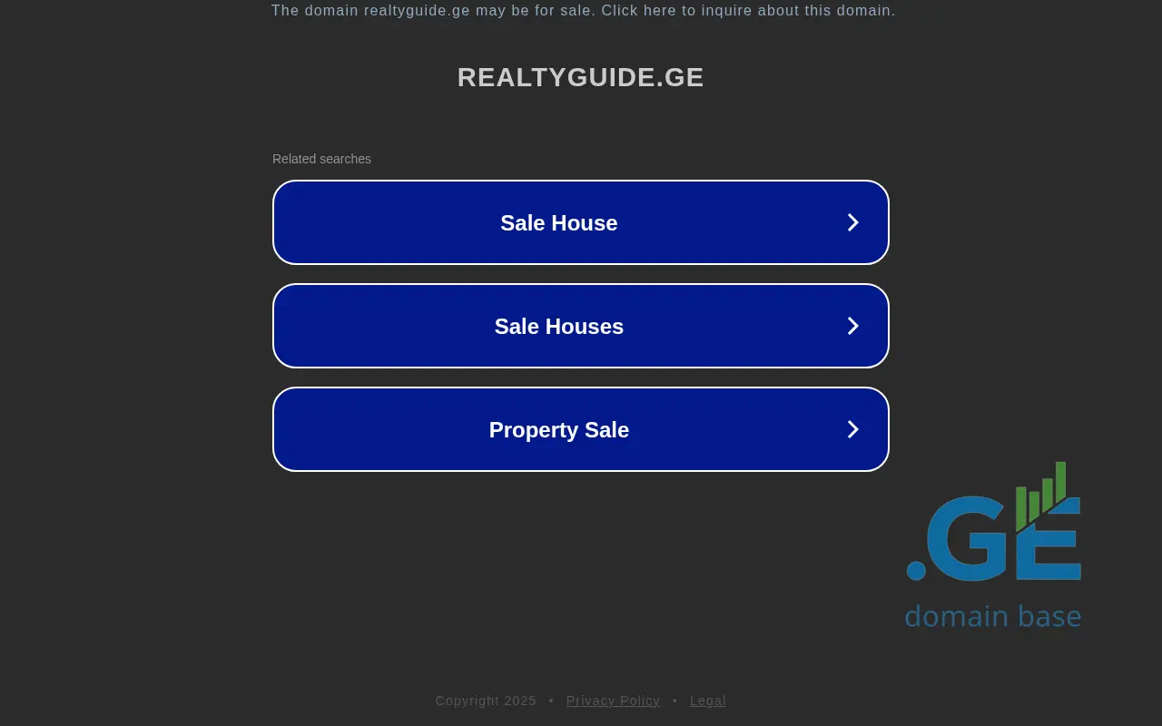 Screenshot of the site realtyguide.ge