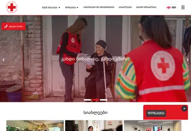 Screenshot of redcross.ge