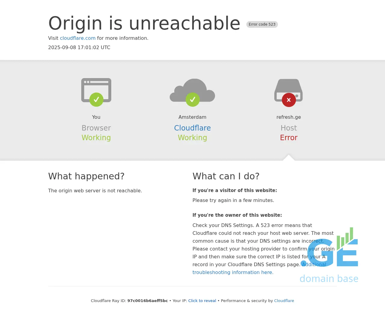 Screenshot of the site refresh.ge