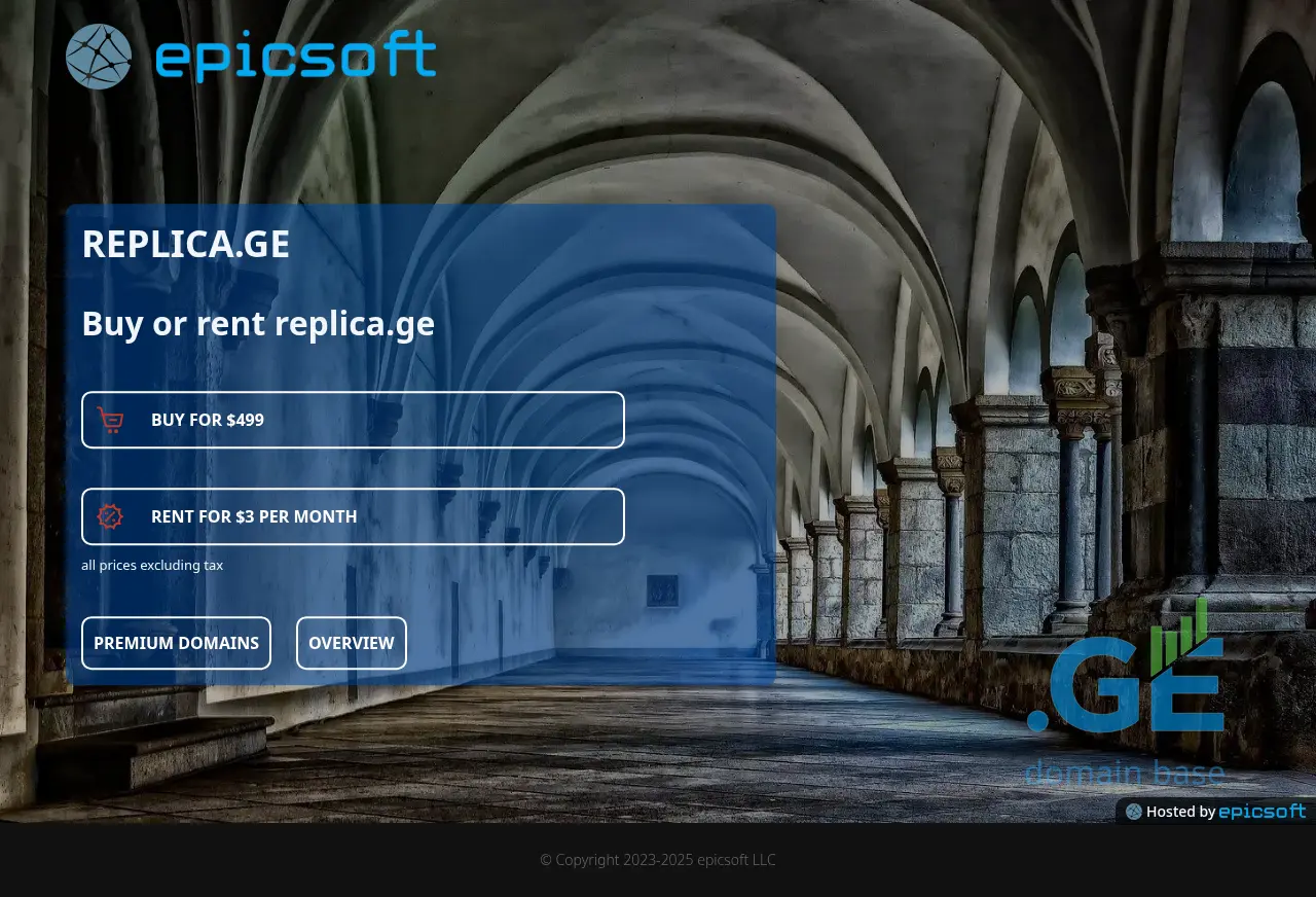 Screenshot of the site replica.ge