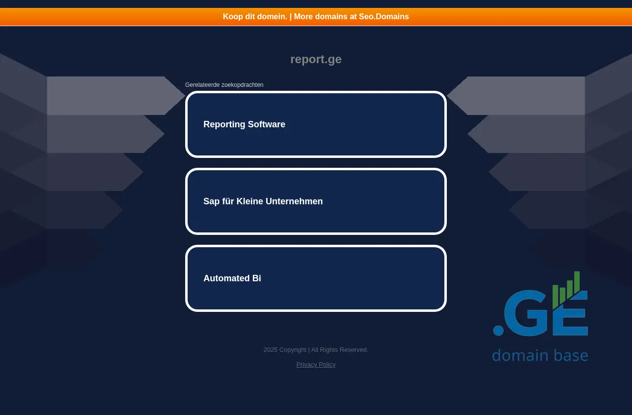 Screenshot of the site report.ge