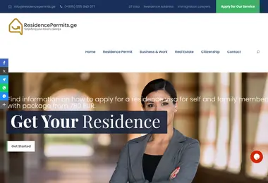 residencepermits.ge-ის ეკრანის სურათი