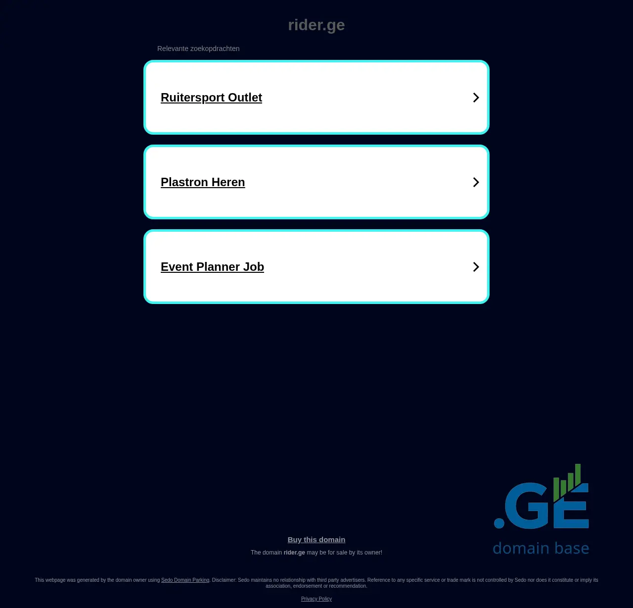 Screenshot of the site rider.ge