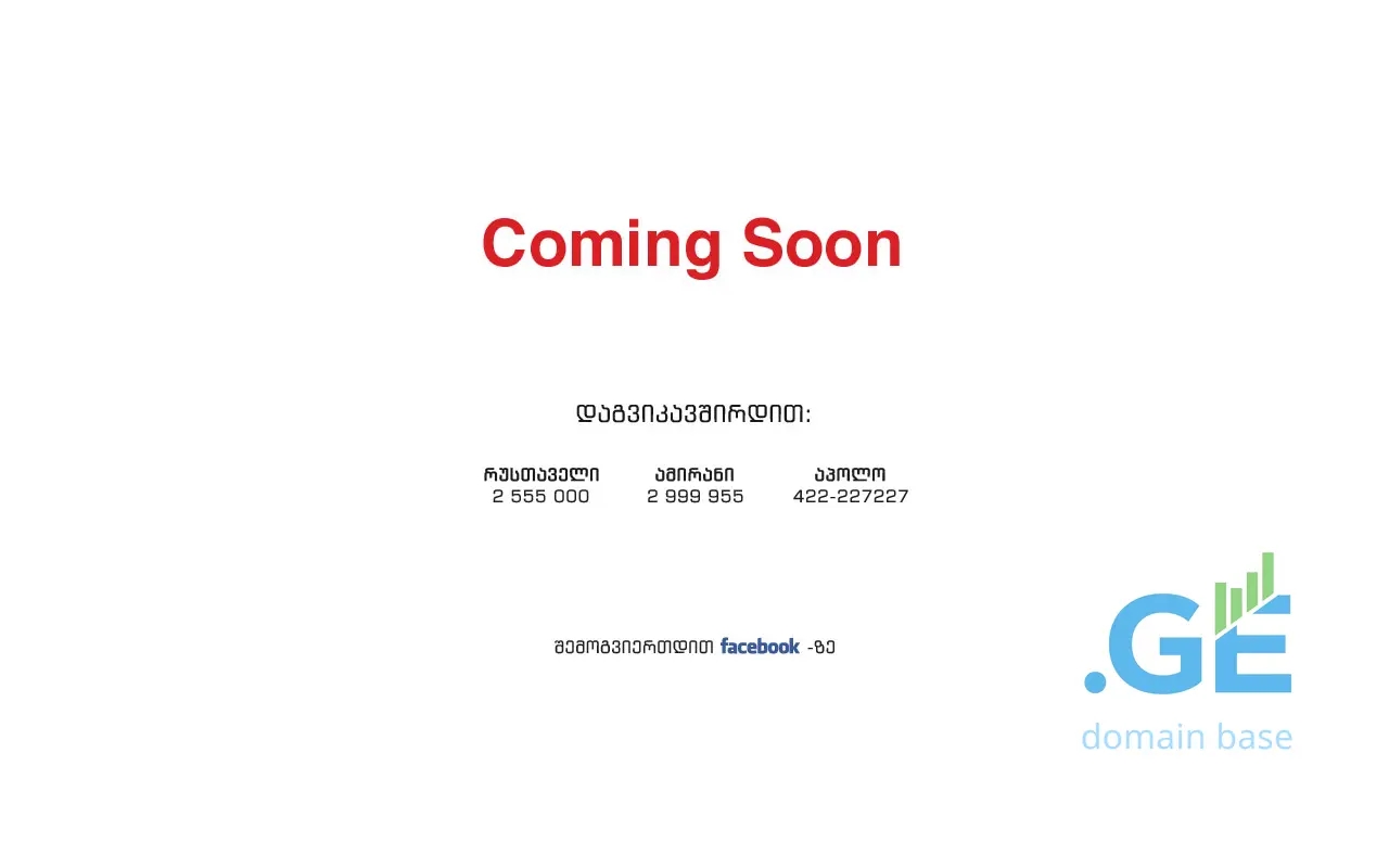 Screenshot of the site rustaveli.com.ge