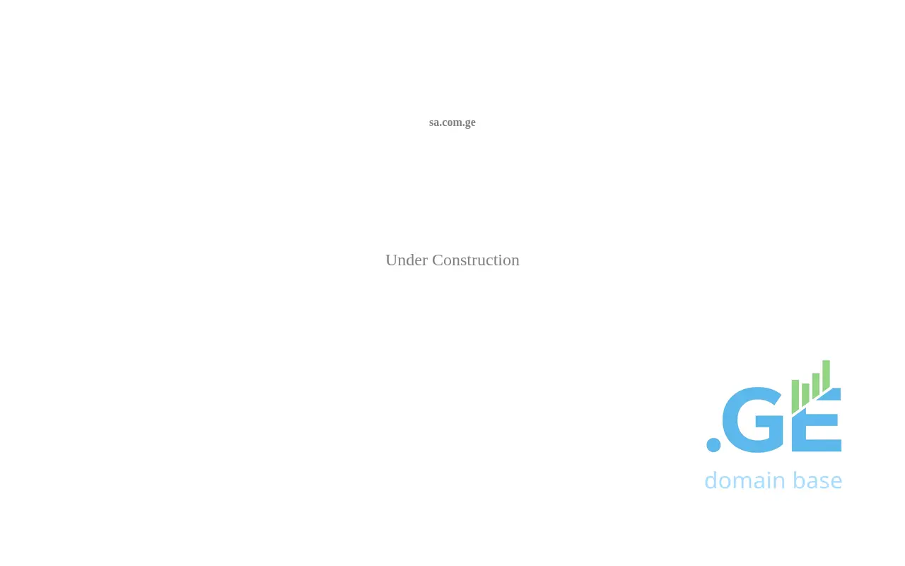 Screenshot of the site sa.com.ge
