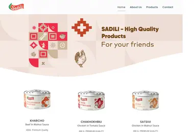 Screenshot of sadili.com.ge