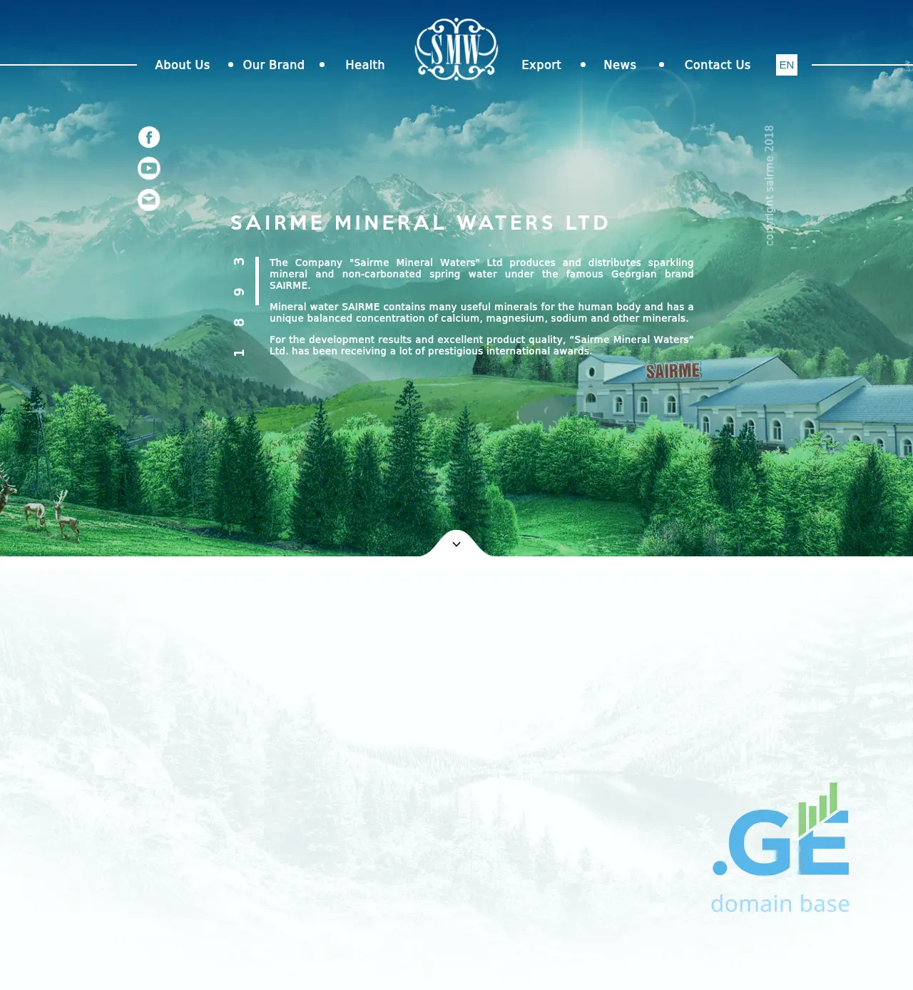 Screenshot of the site sairme.ge
