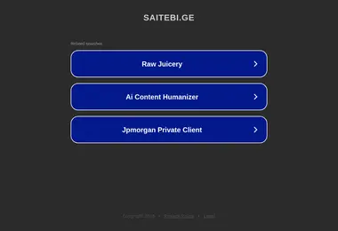 Screenshot of saitebi.ge
