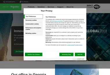 Screenshot of schneider-electric.ge