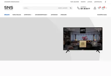 Screenshot of sns.ge