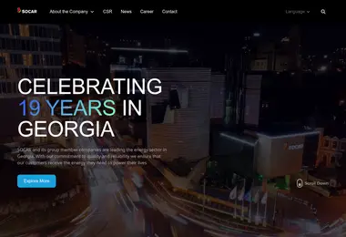 Screenshot of socar.ge