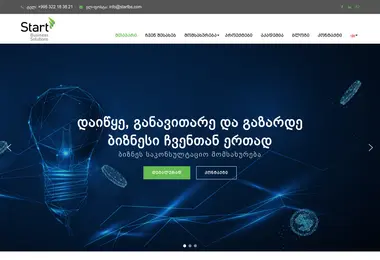 Screenshot of startingeorgia.ge
