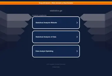 Screenshot of statistics.ge