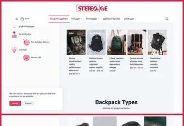 Screenshot of stereo.ge
