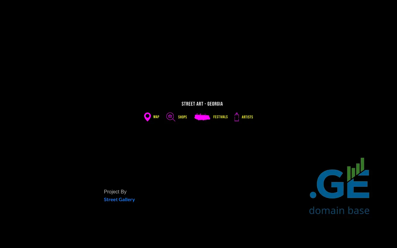 Screenshot of the site streetart.ge