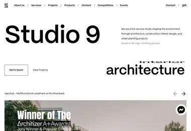 Screenshot of studio9.ge