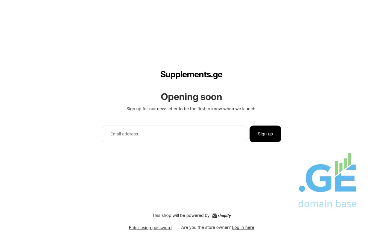 Screenshot of the site supplements.ge