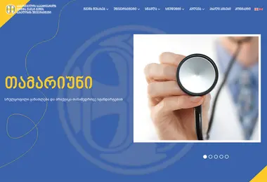 Screenshot of tamariuni.edu.ge