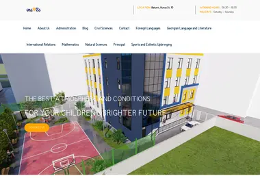 Screenshot of taoba.edu.ge