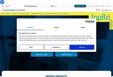 Скриншот tapflo.ge