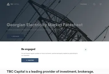 Screenshot of tbcresearch.ge