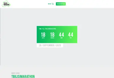 Screenshot of tbilisimarathon.ge