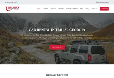 Screenshot of tbilisocarrental.ge