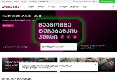 Screenshot of terabank.ge