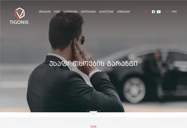 Screenshot of tigonis.ge