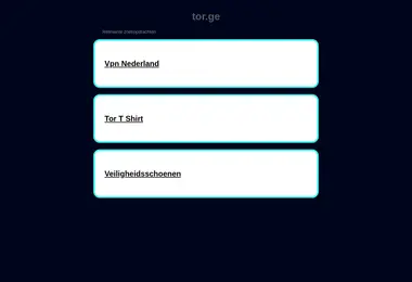 Screenshot of tor.ge