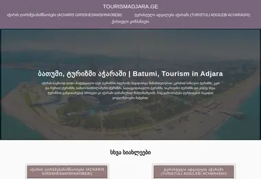 Screenshot of tourismadjara.ge