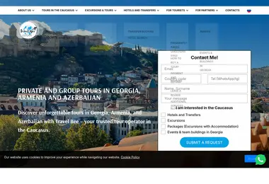 Screenshot of traveltogeorgia.com.ge
