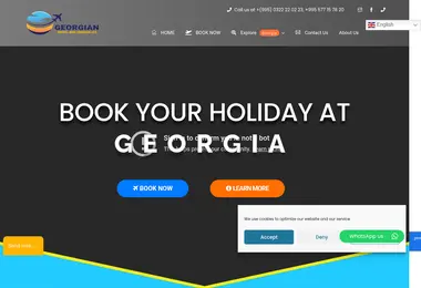 Screenshot of traveltourism.com.ge