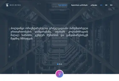 Screenshot of tsholding.ge