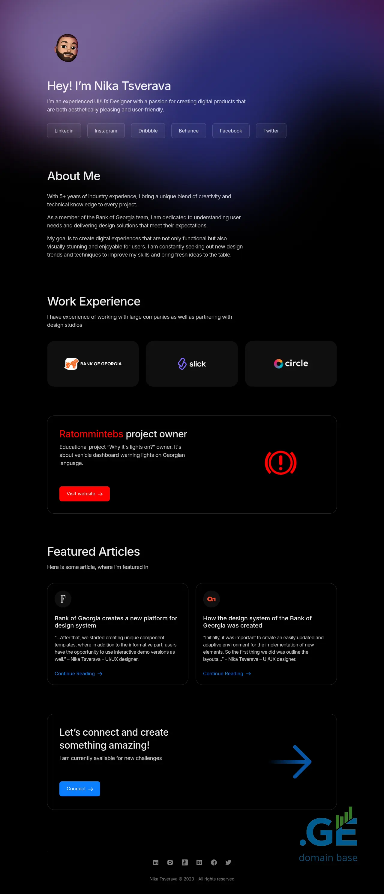 Screenshot of the site tsverava.ge