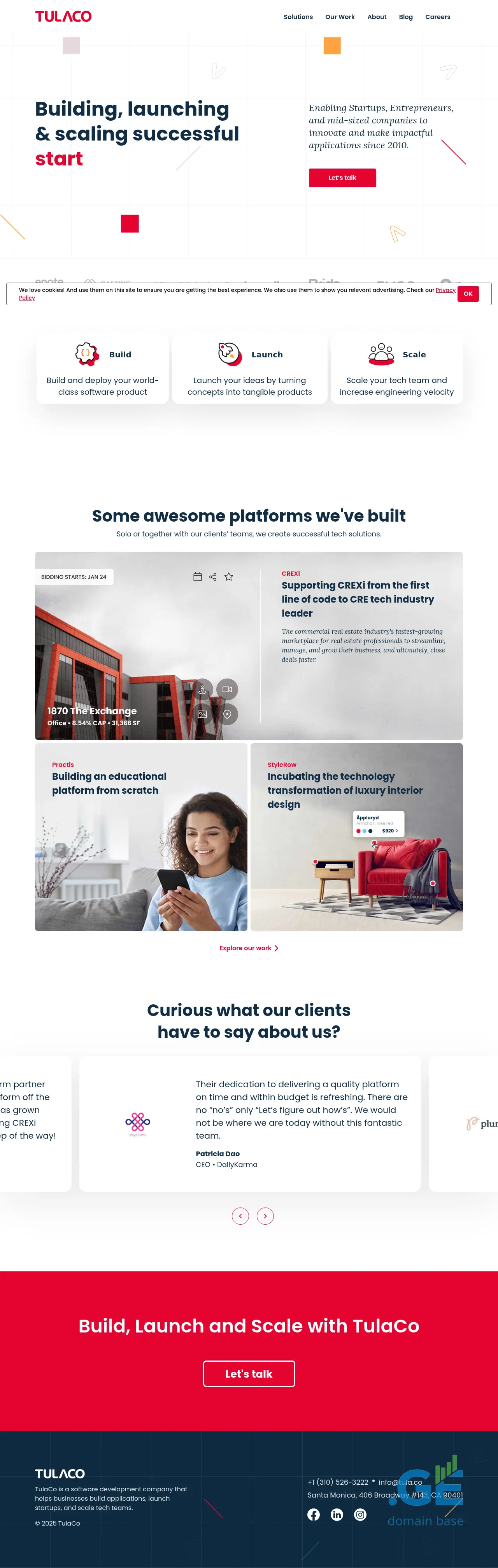 Screenshot of the site tula.ge