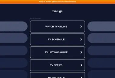 Screenshot of tvali.ge