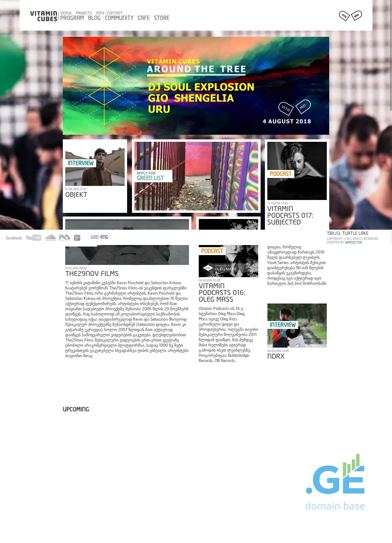 Screenshot of the site vitamin.ge