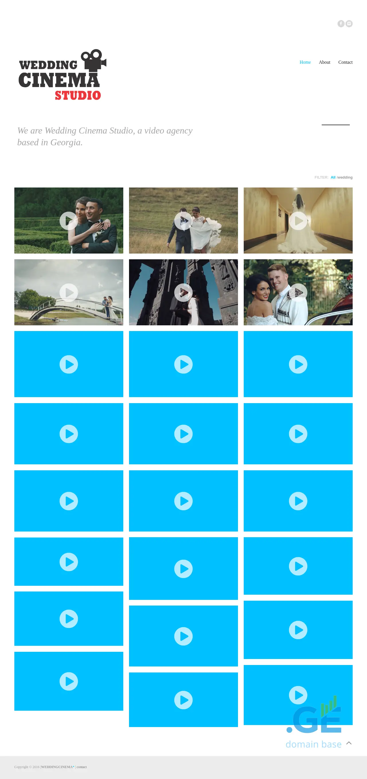 Screenshot of the site weddingcinema.ge